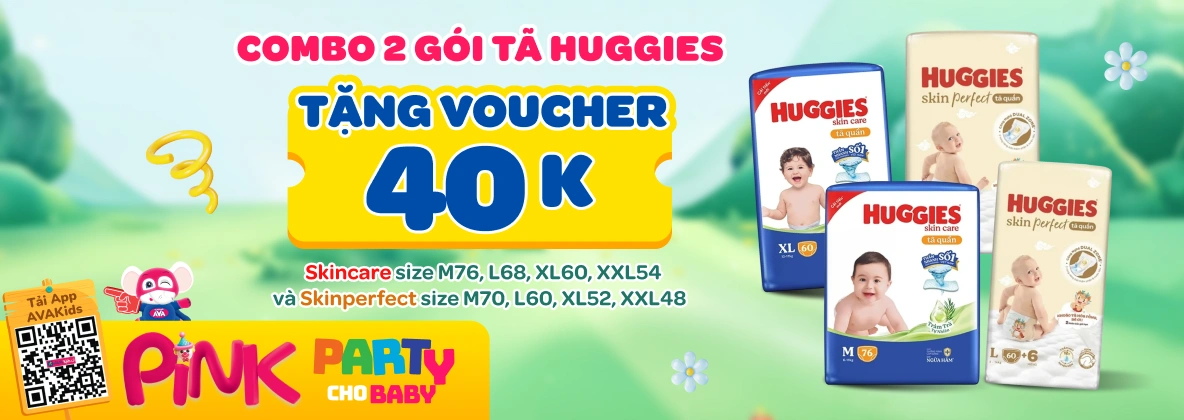 Banner trang NH tã Huggies